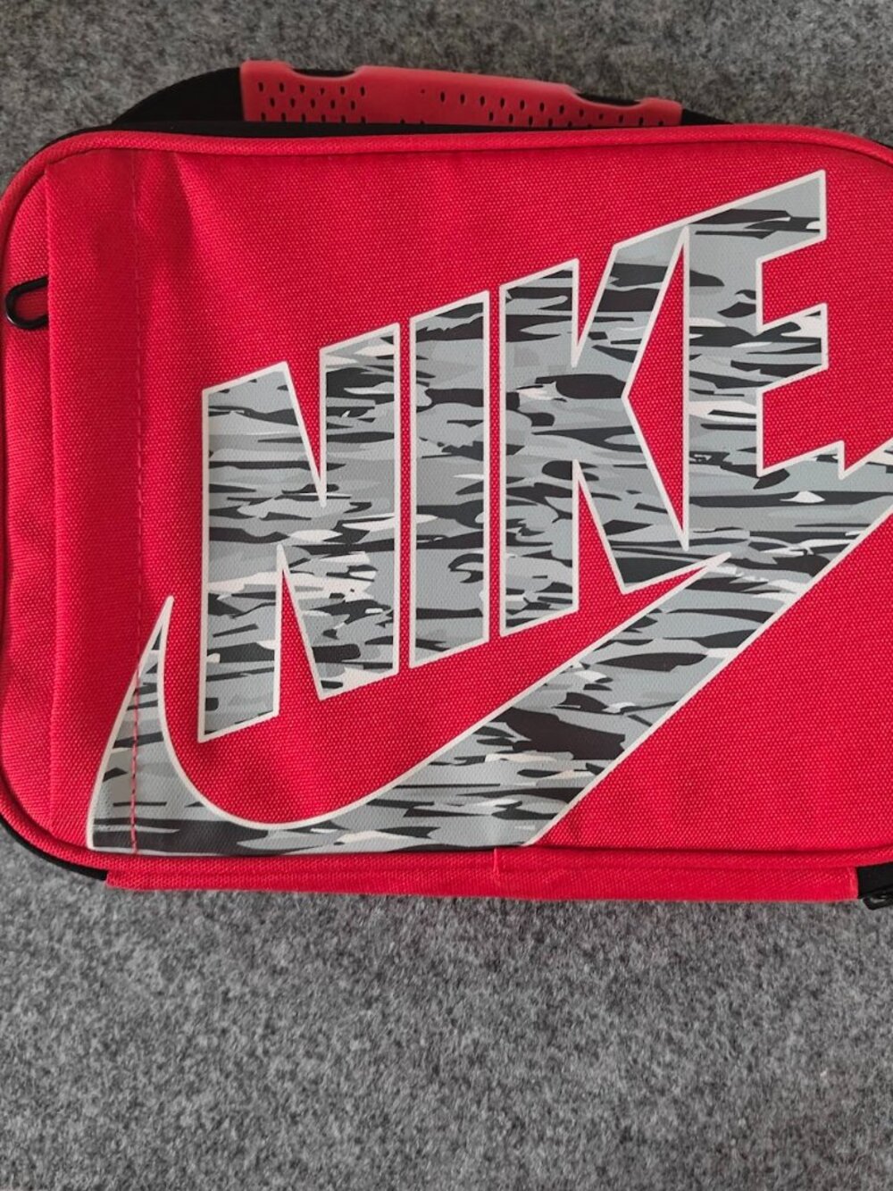 Nike "Just Do It" Fuel Pack Lunch Box Insulated Snack Bag Black/Red/Pink